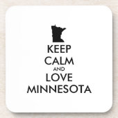  KEEP CALM EN VERLIES MINNESOTA DRANKJES ONDERZETTER (Voorkant)