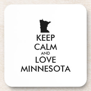  KEEP CALM EN VERLIES MINNESOTA DRANKJES ONDERZETTER