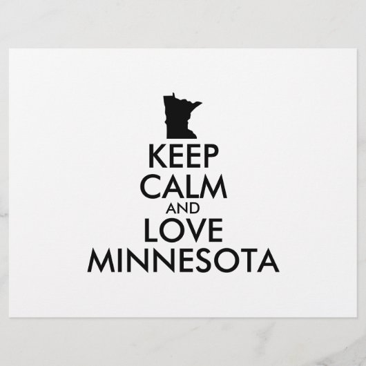 KEEP CALM EN VERLIES MINNESOTA FLYER (Voorkant)