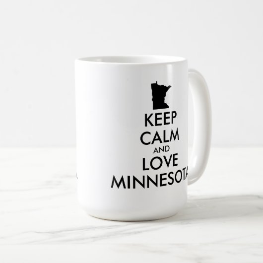  KEEP CALM EN VERLIES MINNESOTA KOFFIEMOK (Voorkant rechts)