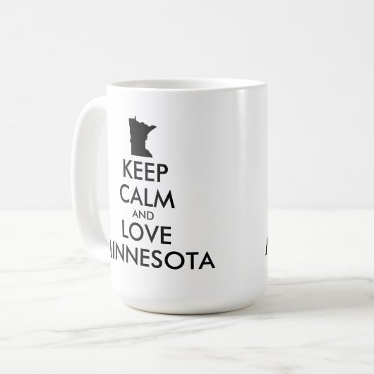  KEEP CALM EN VERLIES MINNESOTA KOFFIEMOK (Voorkant links)