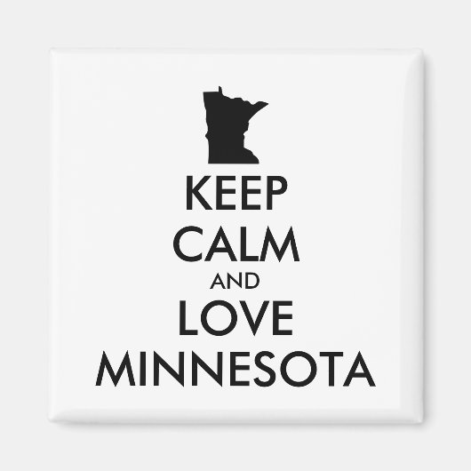  KEEP CALM EN VERLIES MINNESOTA MAGNEET (Voorkant)