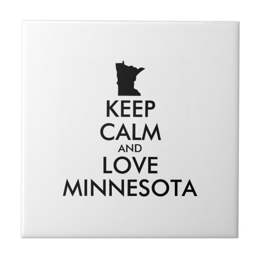  KEEP CALM EN VERLIES MINNESOTA TEGELTJE (Voorkant)