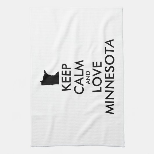  KEEP CALM EN VERLIES MINNESOTA THEEDOEK (Verticaal)
