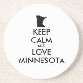  KEEP CALM EN VERLIES MINNESOTA ZANDSTEEN ONDERZETTER (Voorkant)