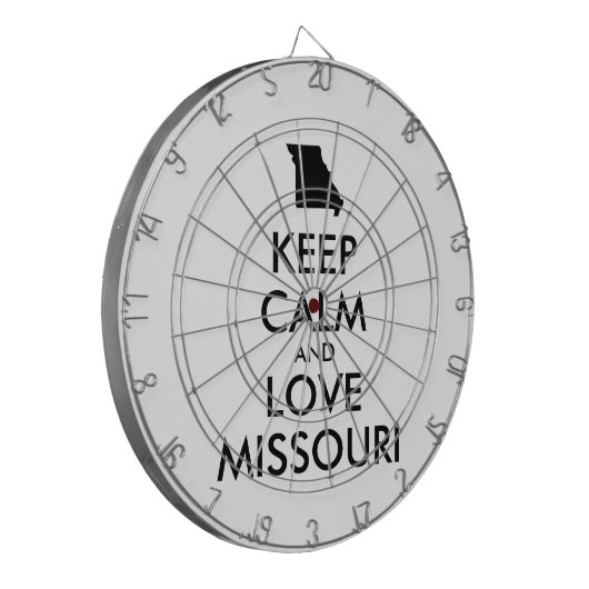  KEEP CALM EN VERLIES MISSOURI DARTBORD (Voorkant Links)