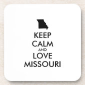  KEEP CALM EN VERLIES MISSOURI DRANKJES ONDERZETTER (Voorkant)
