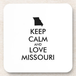 KEEP CALM EN VERLIES MISSOURI DRANKJES ONDERZETTER