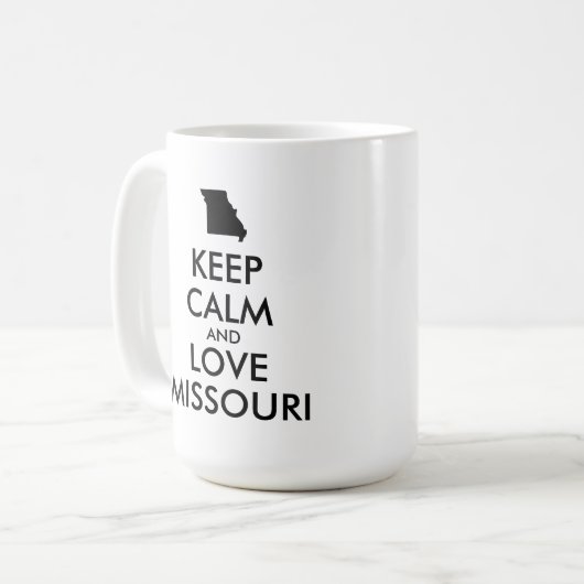  KEEP CALM EN VERLIES MISSOURI KOFFIEMOK (Voorkant links)