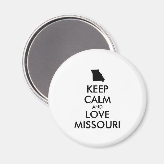  KEEP CALM EN VERLIES MISSOURI MAGNEET (Voorkant / Achterkant)