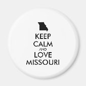 KEEP CALM EN VERLIES MISSOURI MAGNEET (Voorkant)