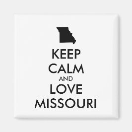  KEEP CALM EN VERLIES MISSOURI MAGNEET
