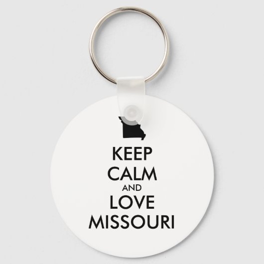 KEEP CALM EN VERLIES MISSOURI SLEUTELHANGER (Voorkant)