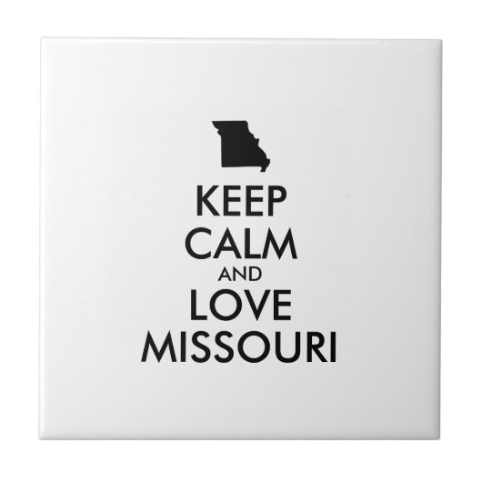  KEEP CALM EN VERLIES MISSOURI TEGELTJE (Voorkant)
