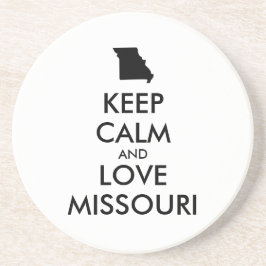  KEEP CALM EN VERLIES MISSOURI ZANDSTEEN ONDERZETTER