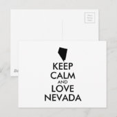 KEEP CALM EN VERLIES NEVADA BRIEFKAART (Voorkant / Achterkant)