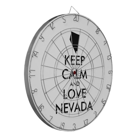  KEEP CALM EN VERLIES NEVADA DARTBORD (Voorkant Links)