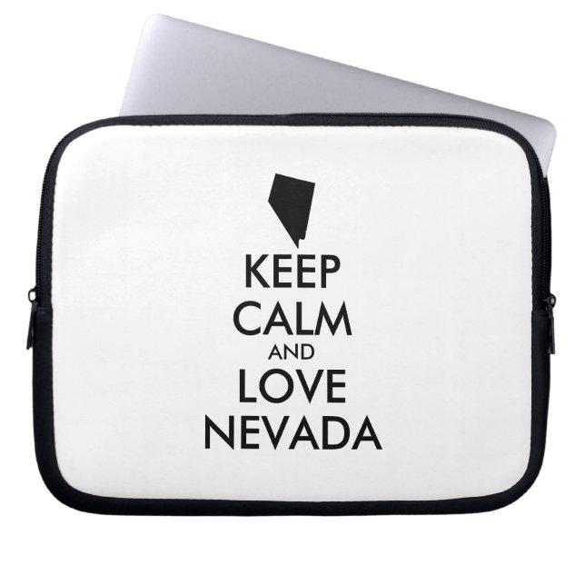  KEEP CALM EN VERLIES NEVADA LAPTOP SLEEVE (Voorkant)