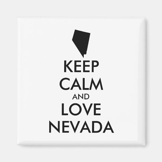  KEEP CALM EN VERLIES NEVADA MAGNEET (Voorkant)