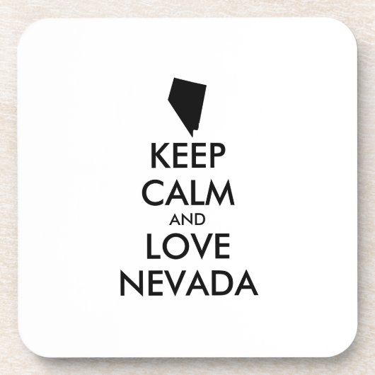  KEEP CALM EN VERLIES NEVADA ONDERZETTER (Voorkant)