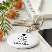  KEEP CALM EN VERLIES NEVADA SLEUTELHANGER (Zijkant)