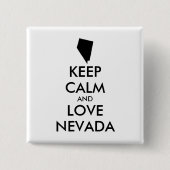  KEEP CALM EN VERLIES NEVADA VIERKANTE BUTTON 5,1 CM (Voorkant)