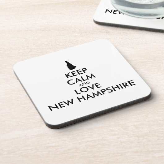  KEEP CALM EN VERLIES NIEUWE HAMPSHIRE BIER ONDERZETTER (Linkerzijde)