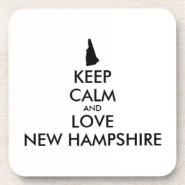  KEEP CALM EN VERLIES NIEUWE HAMPSHIRE BIER ONDERZETTER