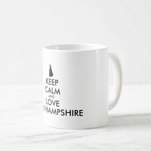  KEEP CALM EN VERLIES NIEUWE HAMPSHIRE KOFFIEMOK (Voorkant rechts)
