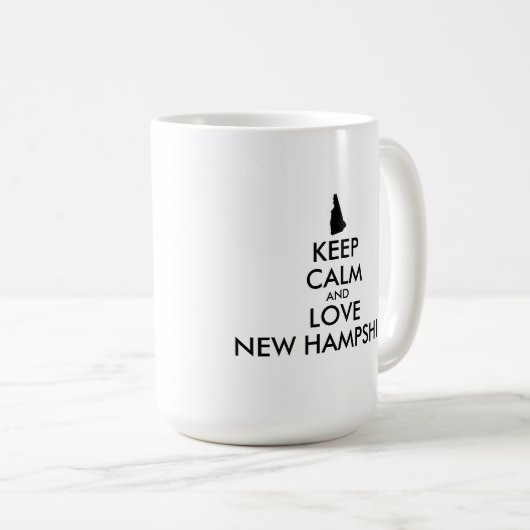  KEEP CALM EN VERLIES NIEUWE HAMPSHIRE KOFFIEMOK (Voorkant rechts)