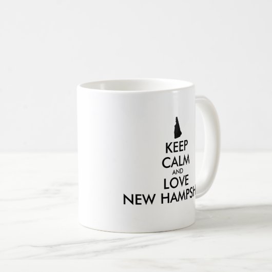  KEEP CALM EN VERLIES NIEUWE HAMPSHIRE KOFFIEMOK (Voorkant rechts)