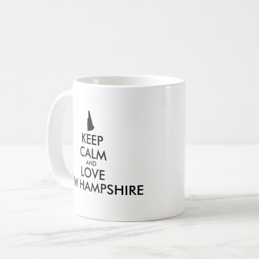  KEEP CALM EN VERLIES NIEUWE HAMPSHIRE KOFFIEMOK (Voorkant links)