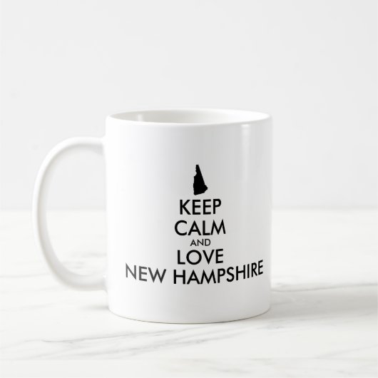 KEEP CALM EN VERLIES NIEUWE HAMPSHIRE KOFFIEMOK (Links)