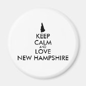 KEEP CALM EN VERLIES NIEUWE HAMPSHIRE MAGNEET (Voorkant)