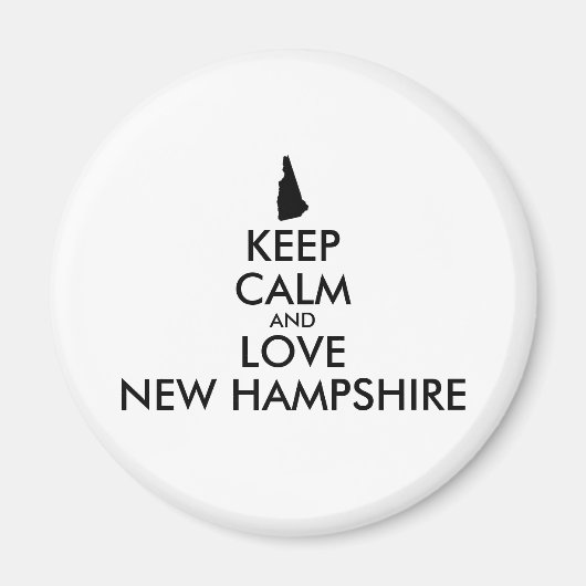  KEEP CALM EN VERLIES NIEUWE HAMPSHIRE MAGNEET (Voorkant)
