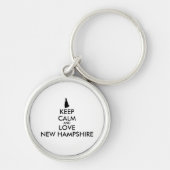  KEEP CALM EN VERLIES NIEUWE HAMPSHIRE SLEUTELHANGER (Voorkant)