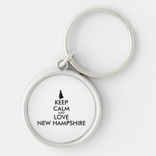  KEEP CALM EN VERLIES NIEUWE HAMPSHIRE SLEUTELHANGER (Voorkant)