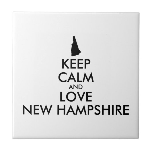  KEEP CALM EN VERLIES NIEUWE HAMPSHIRE TEGELTJE (Voorkant)