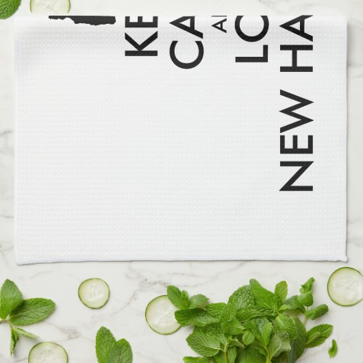  KEEP CALM EN VERLIES NIEUWE HAMPSHIRE THEEDOEK (Gevouwen)