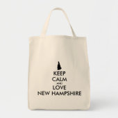  KEEP CALM EN VERLIES NIEUWE HAMPSHIRE TOTE BAG (Voorkant)