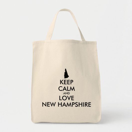  KEEP CALM EN VERLIES NIEUWE HAMPSHIRE TOTE BAG (Voorkant)
