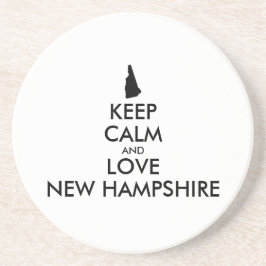  KEEP CALM EN VERLIES NIEUWE HAMPSHIRE ZANDSTEEN ONDERZETTER