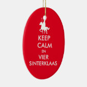 Keep Calm en Vier Sinterklaas Ornament (Rechts)