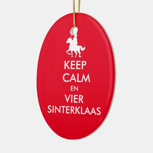 Keep Calm en Vier Sinterklaas Ornament (Links)