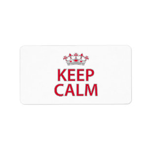 Keep Calm Etiket