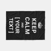 Keep Calm  Fleece Deken (Voorkant (Horizontaal))