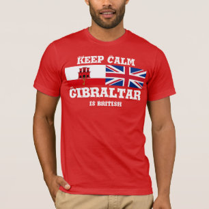 Keep Calm Gibraltar is een Brits T-Shirt-ontwerp T-shirt