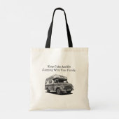 Keep Calm Go Camping Family Outdoor Adventure Tote Bag (Achterkant)