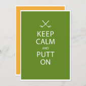 Keep Calm - Golf 60th Birthday Kaart (Voorkant / Achterkant)