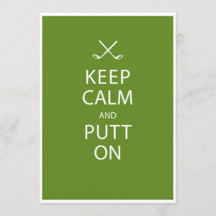Keep Calm - Golf 60th Birthday Kaart